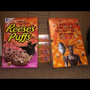 Travis Scott Reese’s Puffs Cereal Boxes
